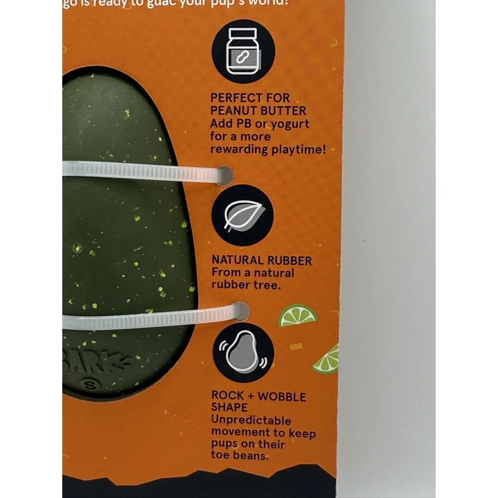 Barkbox Avocadoggo Super Chewer Small Durable Treat Holding Dog Toy